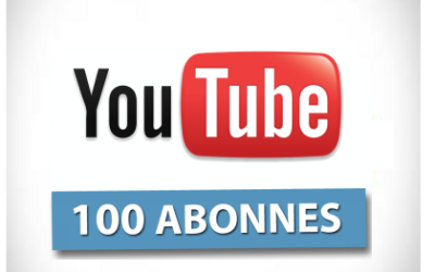 la barre des 100 abonnés dépassée sur notre chaîne YOUTUBE.