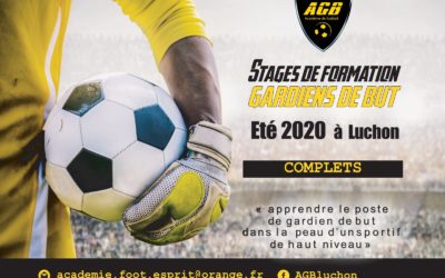 Stages AGB été 2020 complets. Arrêt des inscriptions.