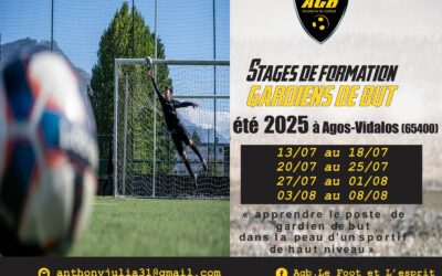 Stage été 2025 : inscriptions ouvertes