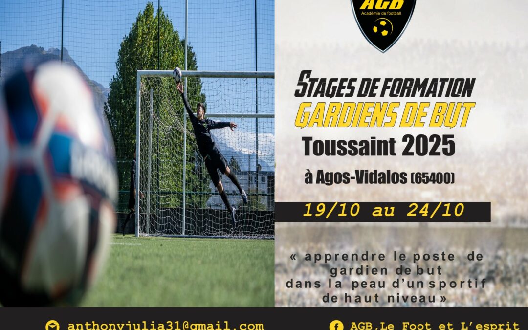 Stage AGB toussaint 2025 : inscriptions ouvertes