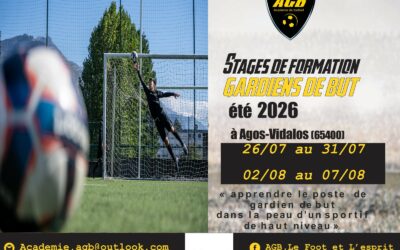 Stages AGB été 2026 : inscriptions ouvertes