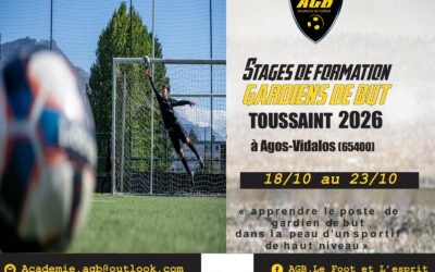 Stage AGB TOUSSAINT 2026 : inscriptions ouvertes